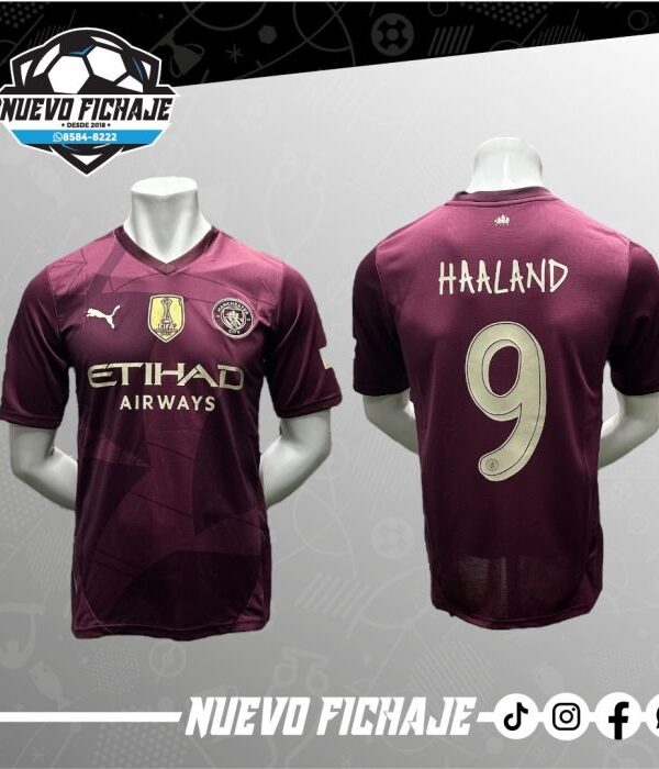 Manchester City tercera equipacion 24/25 Haaland