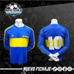 Maradona Boca Juniors adulto 81/82 local Manga Larga