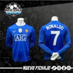 Cristiano Ronaldo Manchester United adulto 08/09 tercera equipación Manga Larga