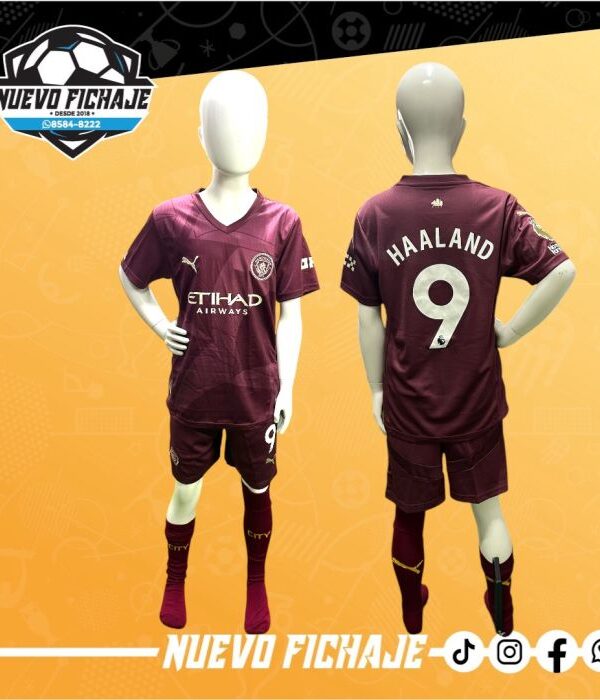 Manchester City tercera equipacion 24/25 Haaland