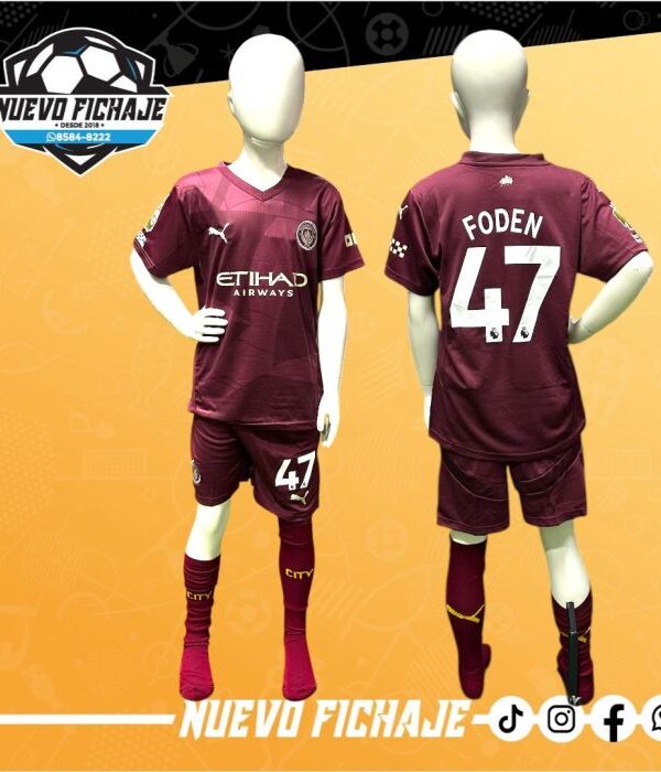 Manchester City tercera equipacion 24/25 Foden