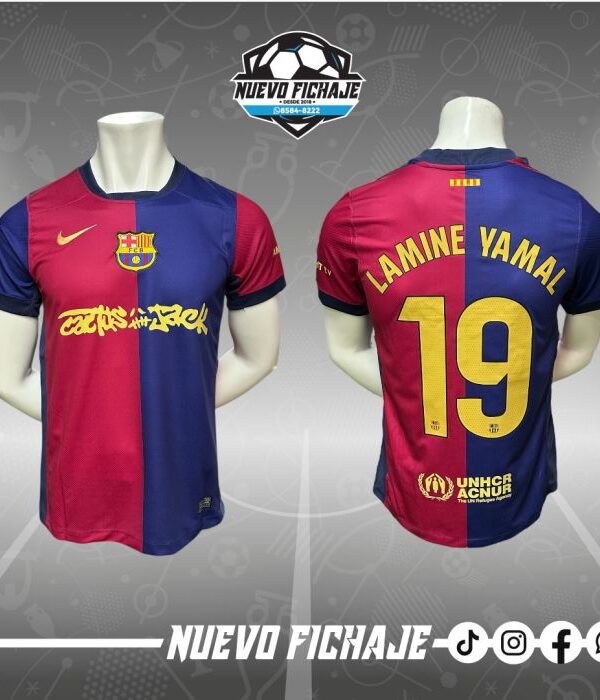 Lamine Yamal adulto Barcelona local Travis Scott Fan