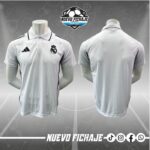 Real Madrid Presentación Tipo Polo Blanca