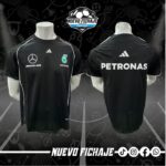 Mercedes F1 Negra Cuello Redondo