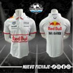 Red Bull F1 Blanca Cuello Tipo Polo
