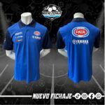 Yamaha F1 Azul Cuello Tipo Polo
