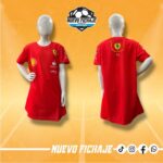 Ferrari f1 niño Rojo Cuello redondo