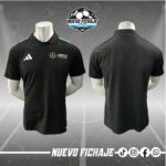 Mercedes F1 Negra con turquesa Cuello Tipo Polo