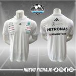 Mercedes F1 Blanca Cuello Traslapado