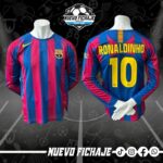 Ronaldinho Barcelona adulto 05/06 local Manga Larga