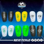 Espinilleras Nike NJR y CR7 13cm largo x 8cm de ancho