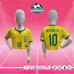 Neymar Jr Mujer Brasil local Crop Top Mundial 2026