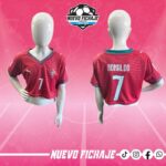 Cristiano Ronaldo Mujer Portugal local Crop Top Mundial 2026
