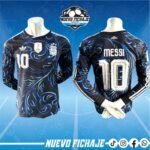 Messi Adulto Argentina visita Mundial 2026 Player Manga Larga