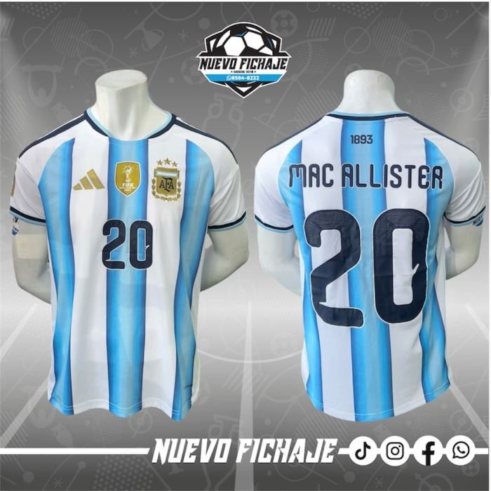 Fan_68 Mac Allister Adulto Argentina Local Mundial 2026 Fan - Imagen 1