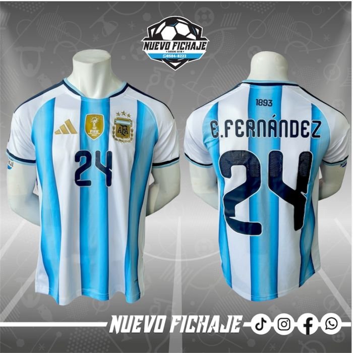 Fan_70 Enzo Fernandez Adulto Argentina Local Mundial 2026 Fan - Imagen 1