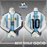 Messi Adulto Argentina 26/26 Local Manga Larga Mundial Fan
