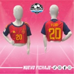 Pedri Mujer España local Crop Top Mundial 2026