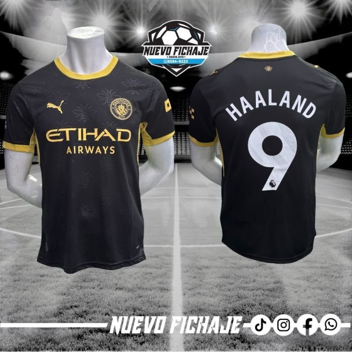 Photoroom_20260821_102401 a. m Haaland Adulto Manchester City Visita 26/27 Fan - Imagen 1