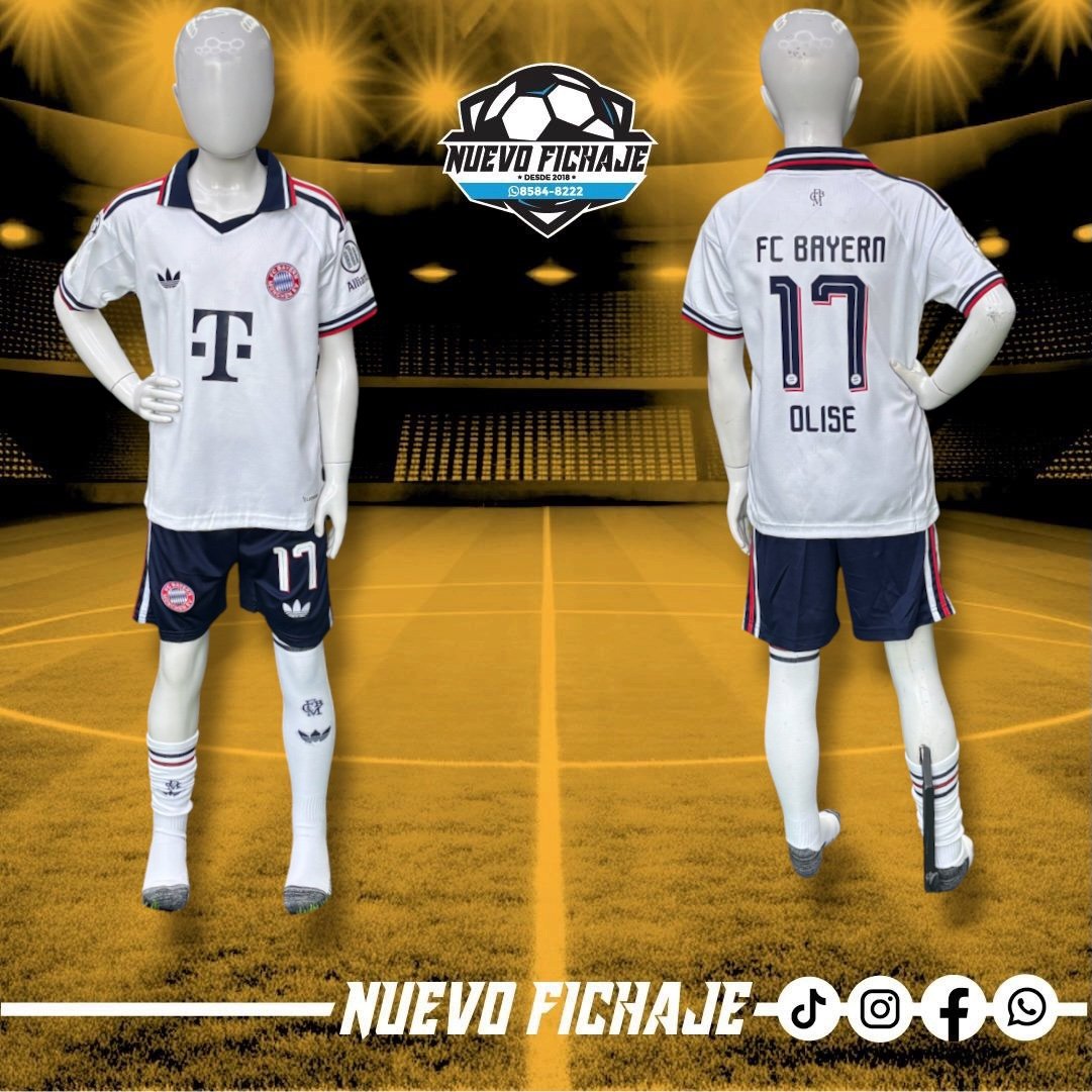Photoroom_20260825_55156 p. m Olise niño Bayern Munich Visita 26/27 - Imagen 1