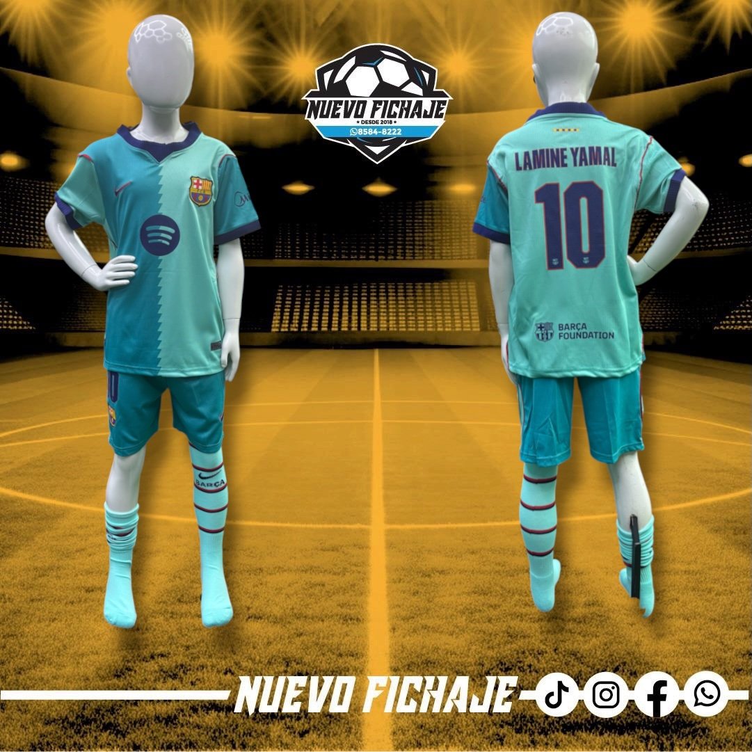 lamine tercera Lamine Yamal niño Barcelona tercera equipacion 26/27 - Imagen 1