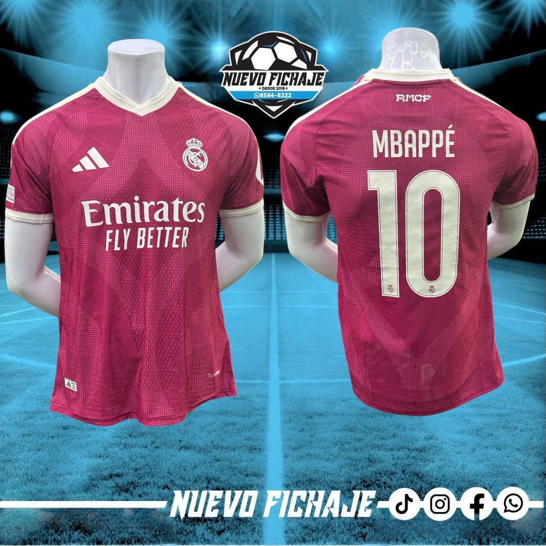 Photoroom_20260908_43628 p. m Mbappe Adulto Real Madrid tercera equipacion 26/27 Player - Imagen 1